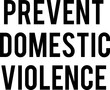Stop domestic violence message