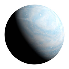 Wall Mural - Uranus, the seventh planet from the Sun, isolated on transparent background