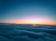 View of the clouds and sunset