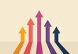 © royyimzy - Growth financial trading stock for business. Vector illustration