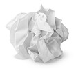 © Roman Samokhin - Crumpled paper ball isolated on transparent background