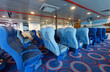 Interior of the passenger cabin of the ferry