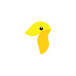 canary bird vector logo icon