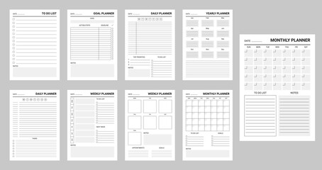 Fototapete - Work and education monthly, week planner schedule