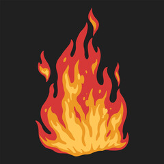 Sticker - Bright fire bonfire emblem colorful