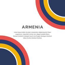Illustration Of Armenia Flag Template