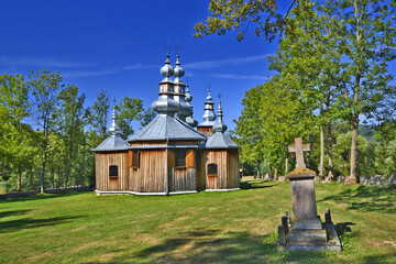 wooden orthodox church in turzansk, unesco, poland