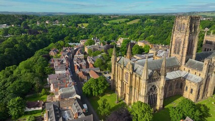 Wall Mural - Durham Cathedral is a cathedral in the historic city center of Durham, England, UK. The Durham Castle and Cathedral is a UNESCO World Heritage Site since 1986. 