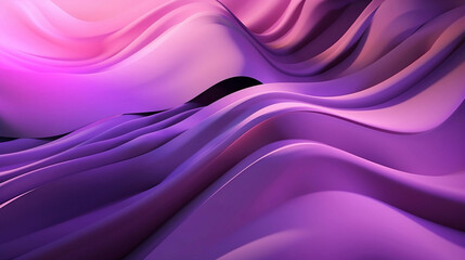 Purple silk waves background with space for copy. Gradient design element for backgrounds, banners, wallpapers, posters and covers