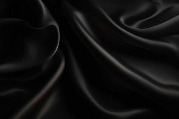 black silk texture elegant background generative ai technology