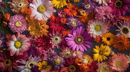  flowers background created with Generative AI technology