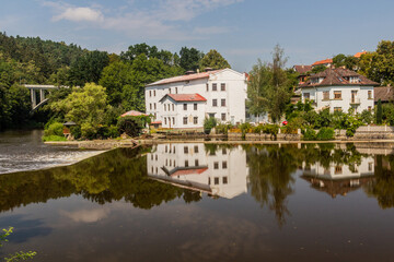 Sticker - Former water mill in Tabor city, Czech Republic