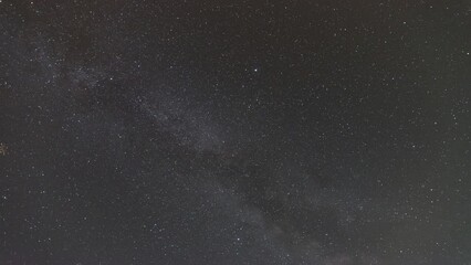 Wall Mural - starry night: a time-lapse of the milky way in motion