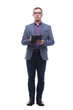 © ASDF - Attractive middle-aged man writing on clipboard