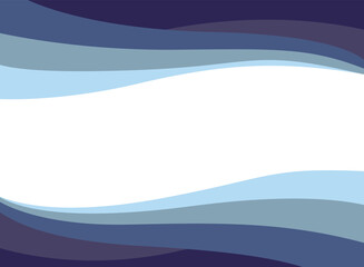 Wall Mural - Abstract blue wave and  space to put text  vector illustration design  blue background  color geometric creative for business banner, poster, flyer, card, cover
