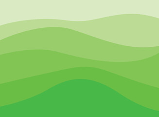 Wall Mural - green wave vector abstract background flat design  green background color geometric creative for business banner, poster, flyer, card, cover