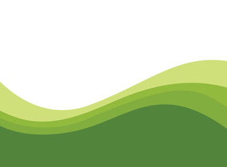Wall Mural - Abstract green wave and space to put text vector illustration design green background color geometric creative for business banner, poster, flyer, card, cover