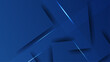 © TitikBak - Abstract blue geometric shapes vector technology background, for design brochure, website, flyer. Geometric 3d shapes wallpaper for poster, certificate, presentation, landing page