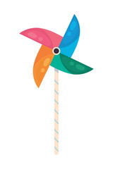 Sticker - Spinning windmill toy, isolated icon