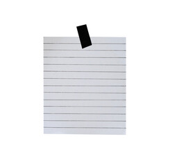 Wall Mural - Empty stripe paper note for mockups