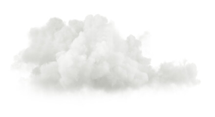 Aufkleber - Smooth fluffy cloud explode shapes cut out backgrounds 3d rendering png