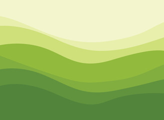 Wall Mural - Abstract green wave and space to put text vector illustration design green background color geometric creative for business banner, poster, flyer, card, cover