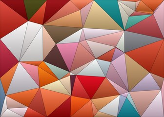 Wall Mural - colorful triangles pattern with a rough texture background. background texture wall and have copy sp