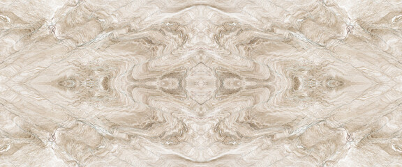 Wall Mural - abstract beige book match marble texture background wall and floor tiles surface.