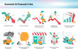 © usefullydesign - Economic and Financial Crisis Illustration