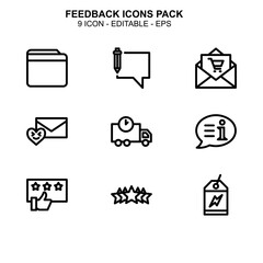 Feedback icon or logo isolated sign symbol vector illustration - Collection of high quality black style vector icons 
