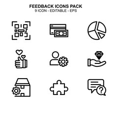 Feedback icon or logo isolated sign symbol vector illustration - Collection of high quality black style vector icons 
