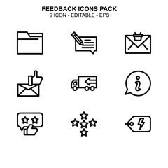 Feedback icon or logo isolated sign symbol vector illustration - Collection of high quality black style vector icons 
