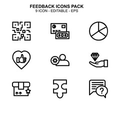 Feedback icon or logo isolated sign symbol vector illustration - Collection of high quality black style vector icons 
