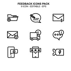 Feedback icon or logo isolated sign symbol vector illustration - Collection of high quality black style vector icons 
