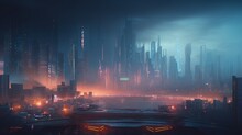 Insane DTNK: A Hyper-detailed, Futuristic Cityscape Driven By ChatGPT And Displayed Via HUID Interfaces - A Cyberpunk Masterpiece Of Neon Lights And Fog, Generative AI