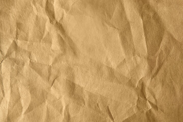 Creased pale light brown environmental friendly packaging butcher blank paper with texture background minimalism style and space for branding design