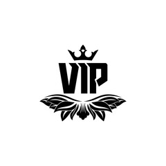 Canvas Print - VIP icon isolated on transparent background