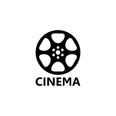 Poster - Cinema Film reel icon isolated on transparent background