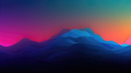 Wall Mural - Smooth gradient background with subtle color transitions, ideal for desktop wallpaper in 16:9 aspect ratio, generative ai illustration.