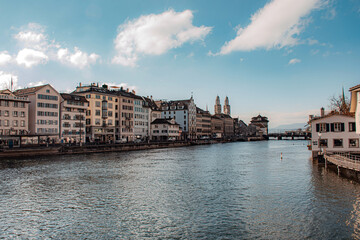 Wall Mural - Zürich city and beautiful lake