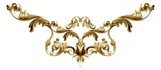 Wall Mural - fleur de lis gold