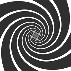 Wall Mural - Hypnotic spiral background. Psychedelic Spiral Pattern. The concentric circles with hypnosis effect. Radial rays, twirl, twisted comic effect. Vector illustration EPS 10.