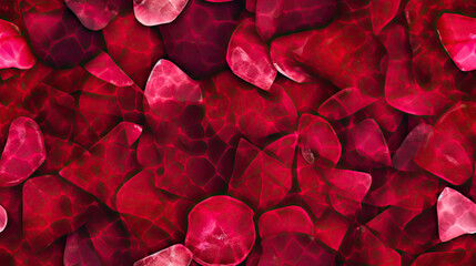 Wall Mural - seamless red valentine texture - by generative ai