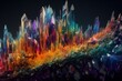 © dhaval - Rainbow crystals. , Generative AI.