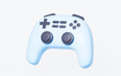 © 婷婷 季 - Cartoon gamepad in the white background, 3d rendering.