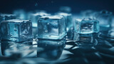 Fototapeta Kuchnia - Fresh Ice Cube Patterns