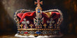 Detailed painting of Crown Jewels of the United Kingdom. Generative AI