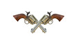 © SN - two crossed revolvers with transparent background