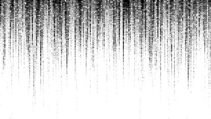 Black matrix texture on the white background with different dots and light. Big data visualization. Digital pattern backdrop. Vector illustration.