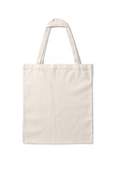 blank tote canvas bag mockup isolated on a transparent background, png. high resolution.